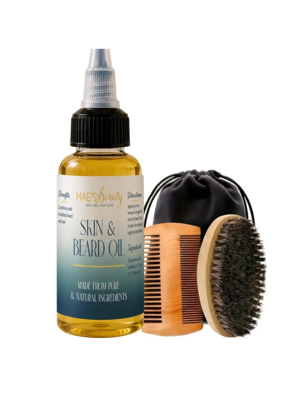 Skin & Beard Oil - Natural Beard Care (Yellow)